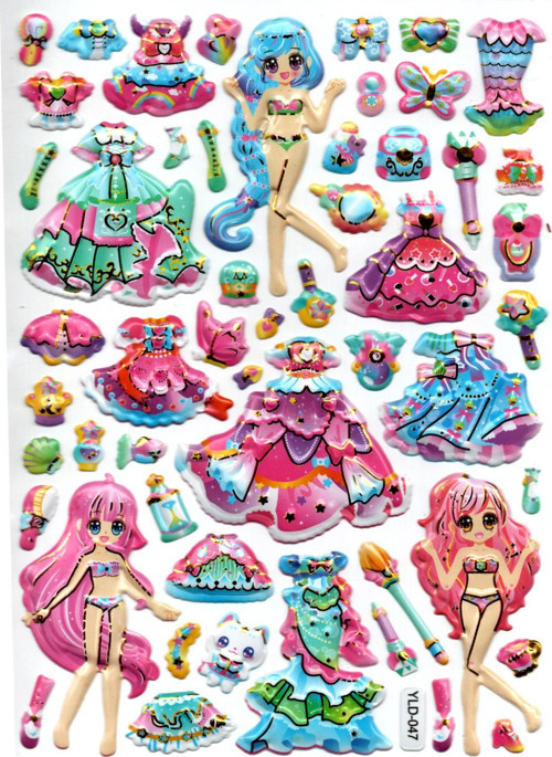 Sticker Kabartmalı Stiker Defter, Planlayıcı Etiket, 14x18 cm -(yld047) -Giydirme