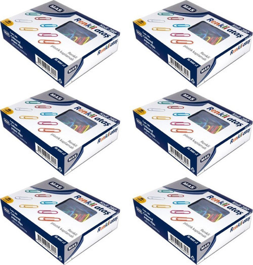 280 PLS Renkli Ataç ( Pvc Kaplı ) 28 Mm 6 Adet
