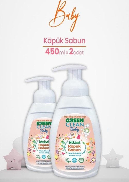 Baby Köpük Sabun Portakal Yağlı 450 Ml X 2 Adet