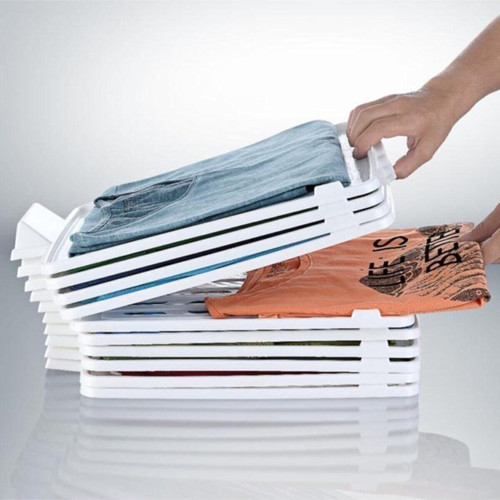 Plastik T-Shirt Düzenleyici, Gömlek,Elbise,Dolap Organizer 5 Adet