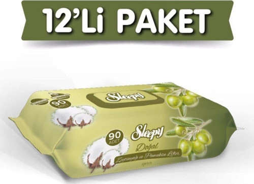 Islak Havlu Zeytinyağı 90' Lı Kapaklı X12