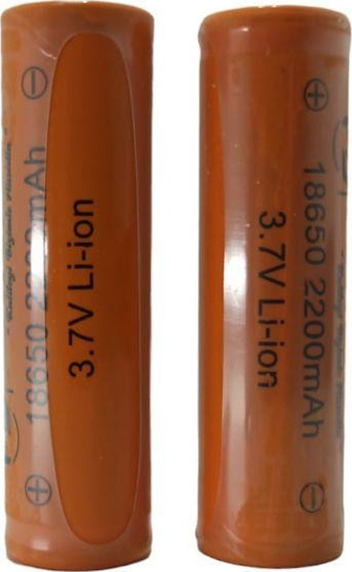 18650 3.7V 2200mAh Li-ion Şarjlı Pil + Pil Taşıma Kutusu 2 li SET Başlıksız