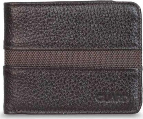 Kahverengi Spor Şeritli Deri Erkek Cüzdanı - GRD2403XW22527
