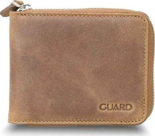 Antik Taba Fermuarlı Yatay Mini Deri Cüzdan - GRD2403XW22459