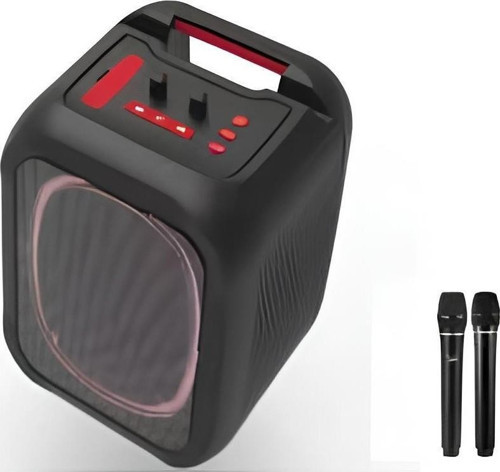 MS7K Taşınabilir Kablosuz Speaker, Bluetooth Hoparlör, - Çift Mikrofon Karaoke, RGB Aydınlatma, NFC