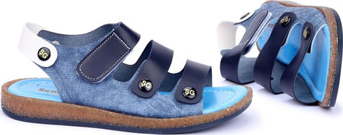 Erkek Çocuk Sandalet Şb 23502508-5816 Lacivert Beyaz Mavi