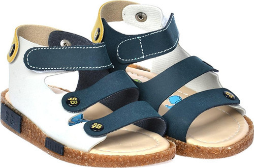 Erkek Çocuk Sandalet Şb 23502508-5816 Lacivert Sarı Gri