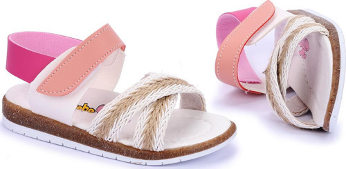 Kız Çocuk Bebe Sandalet Şb 2687-91 Beyaz - Fuşya
