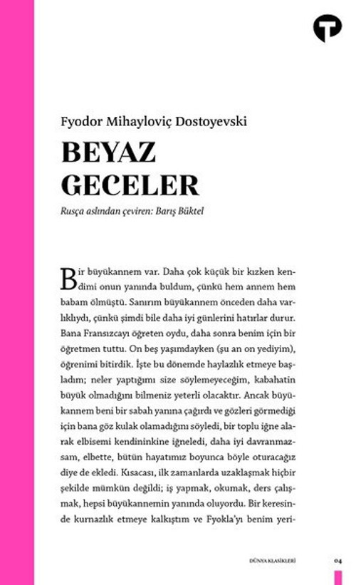 Turkuvaz Kitap Beyaz Geceler