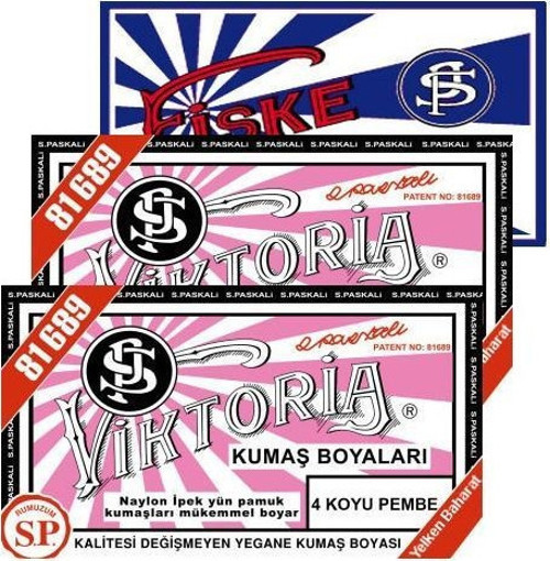 Kumaş Boyası 04 Koyu Pembe 2Pk+Fiske Sabitleme 1Pk