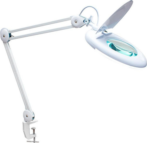 127MM MERCEKLİ 81 LEDLİ 5 DIOPTER BÜYÜTEÇ AKROBAT MASA LAMBASI