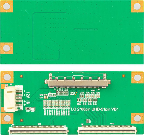 2X60 PIN- 51 PIN LG T-CON FLEXI ÇEVİRİCİ BOARD