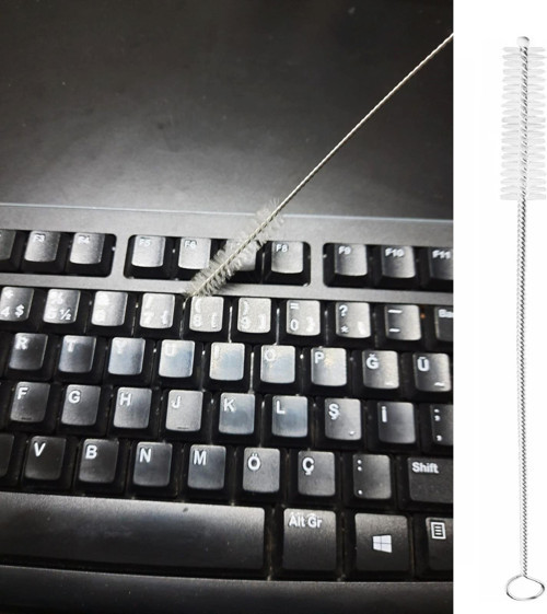3 Lü Pratik Fırça Esnek Bükülebilir Klavye Mouse Arası Temizlik Fırçası