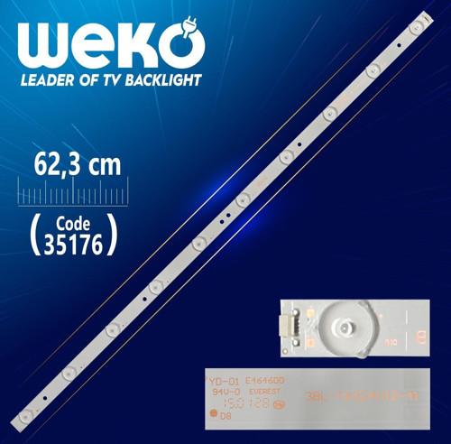 3BL-T6324102-41 B 605020034 JS-GY33EM9D-0042 63.2 CM 10 LEDLİ - (WK-119) 4PİN ORTA İKİSİ ++ (44