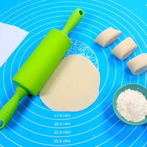 40*50 cm Silikon Ölçekli Kullanımı Kolay Hamur Açma Matı Ekmek Mantı Makarna Hamuru Yoğurma Matı (44
