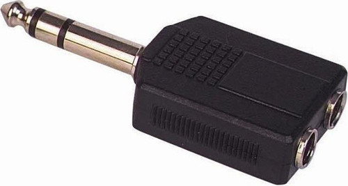 6.3 MM STEREO ERKEK / 6.3 MM STEREO DİŞİ X 2 ÇEVİRİCİ JACK
