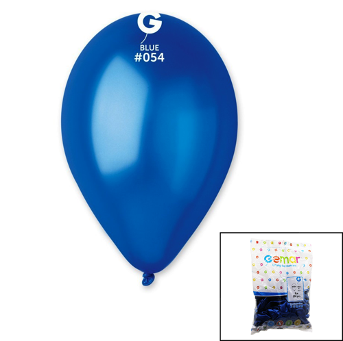 GM-110-36-54 METALİK - MAVİ BALON 11'' - 28CM - 100 ADET