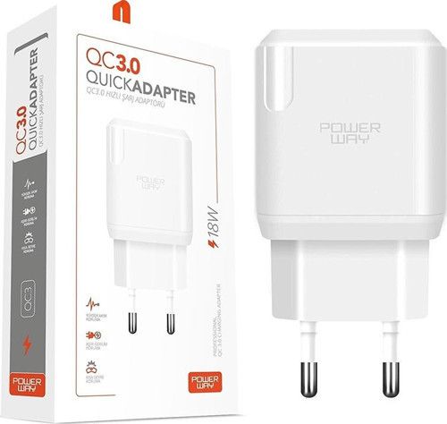 HIZLI 3000 MA 18W TÜM TELEFONLARA UYUMLU USB ŞARJ KAFA BAŞLIK ADAPTÖRÜ