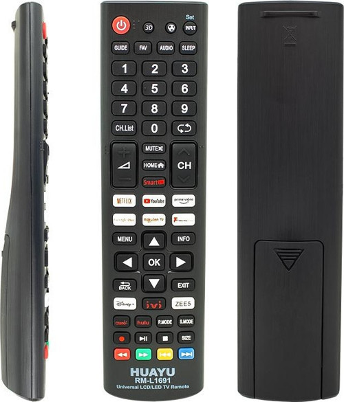 HUAYU KL RM-L1691 NETFLIX-YOUTUBE-GOOGLE PLAY TUŞLU UNIVERSAL LCD LED TV KUMANDA