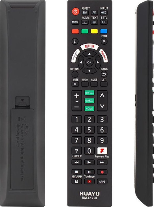 HUAYU KL RM-L1720 PANASONIC NETFLIX-YOUTUBE TUŞLU LCD-LED TV KUMANDA SMART TÜM MODELLER