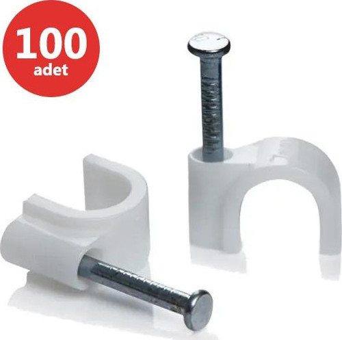 KROŞE 7 NUMARA ÇELİK ÇİVİLİ 16 MM (4*10 ANTİGRON KABLOLAR İÇİN) 100LÜ POŞET KARYA