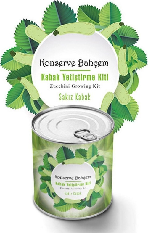 Konserve Bahçem Evde Konservede Sakız Kabak Yetiştirme Kiti