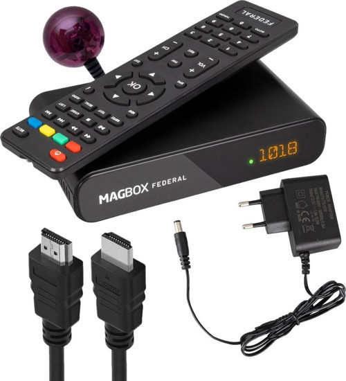 MAGBOX FEDERAL MİNİ HD + SCART TKGSLİ UYDU ALICISI