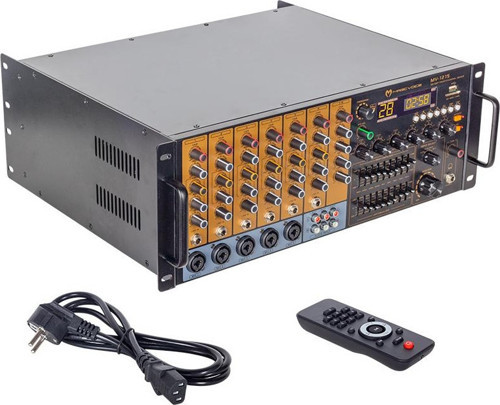 MAGICVOICE MV-1215 KÜP MİXER ANFİ USB BT UK RMS200W MAX 1600W 6 ZON +99DSP+4-16 70 100 V TRAFOLU (44