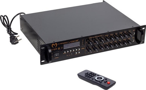 MAGICVOICE MV-1217 USB BT-UK 6 ZON ANFİ RMS 50W*1CH +4-16-70-100V TRAFOLU