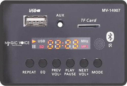 MAGİCVOİCE MV-14907 USB/SD/MIC/AUX/BLUETOOTH KUMANDALI EKRANLI OTO TEYP ÇEVİRİCİ DİJİTAL PLAYER BOAR