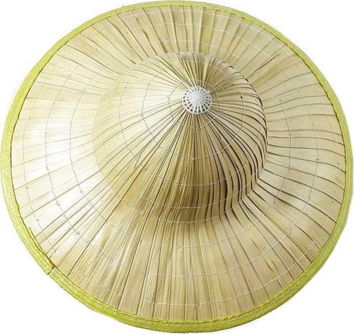 Naturel Renk Hasır Malzeme Bali Şapkası 42x35 cm