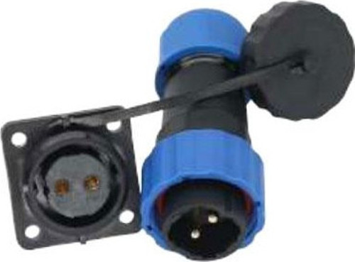 SD16 SU GEÇİRMEZ 2 PİN 16 MM DÖRTGEN KONNEKTÖR (FİŞ-SOKET / ERKEK-DİŞİ)