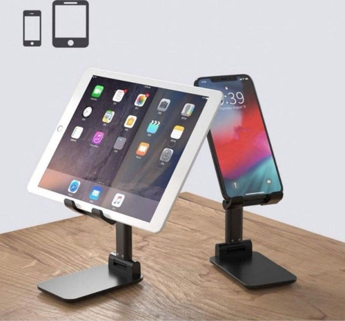 Siyah Aynalı Cep Telefonu Sabitleyici Stand Katlanabilir Ayarlanabilir Telefon Standı