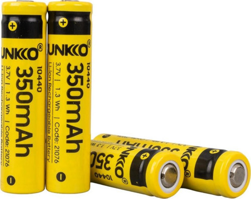 SUNKKO 3.7 VOLT 350 MAH 10440 ŞARJ EDİLEBİLİR PİL (4LÜ PAKET)