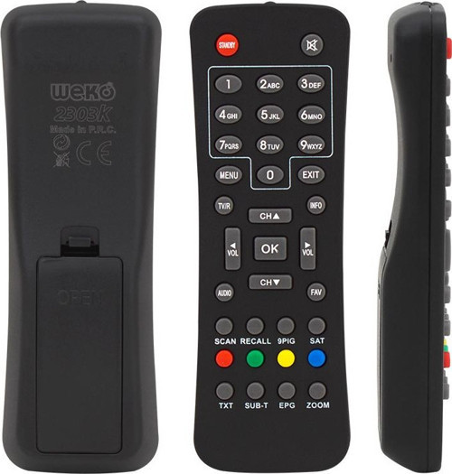 WEKO KR AMSTRAD-KAWAİ MİNİ TTX TELETEXLİ KÜÇÜK KALIP SD UYDU KUMANDA