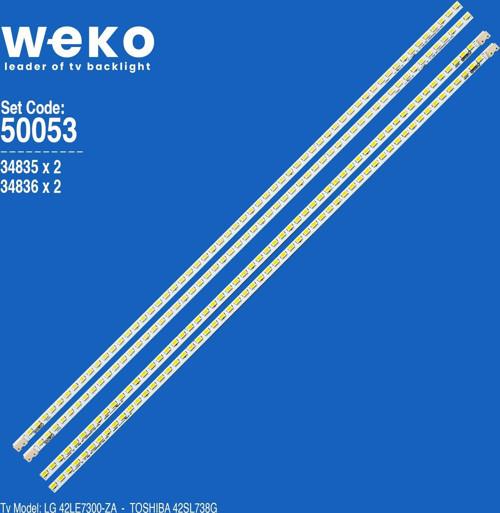 WKSET-5053 34835X2 34836X2 LG INNOTEK 42 REV 0.6 57EA 4 ADET LED BAR