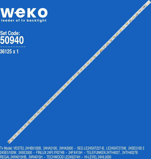 WKSET-5940 36125X1 17ELB24NER1 28151283 1 ADET LED BAR