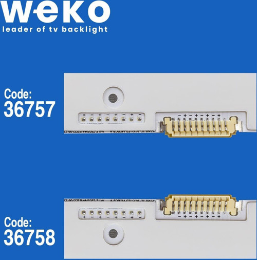 WKSET-5961 36757X2 36758X2 V4LE-750SMA/B 4 ADET LED BAR