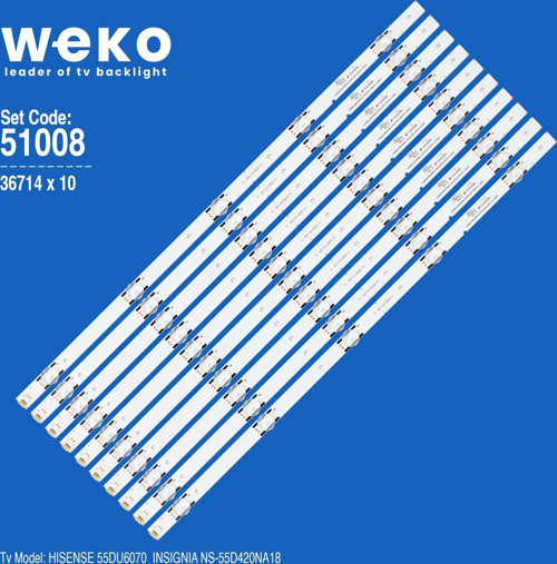 WKSET-6008 36714X10 SVH550AL2 SV550AL3_REV03_5LED_UBH+SILK_160615 10 ADET LED BAR