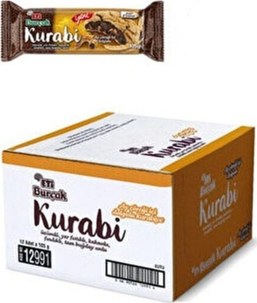 Burçak Ay Çöreği Içi Dolgulu Kurabiye 105 Gr. X 12 Adet