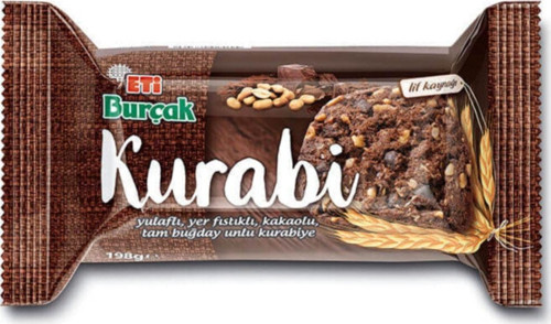 Burçak Kurabi Kakaolu Yer Fıstıklı 198 G ( 10 Adet )