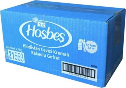 Hoşbeş Hindistan Cevizli Kremalı Gofret 40gr X 24 Adet