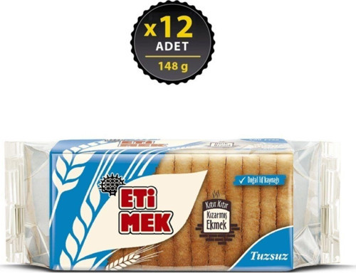 Tuzsuz mek Kızarmış Ekmek 148 g x 12 Adet