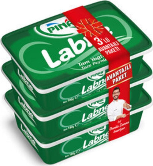 Labne Tam Yağlı Taze Peynir 3x180 G