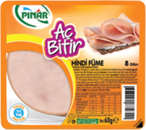 Aç Bitir Büyük Dilim Hindi Füme 60 G