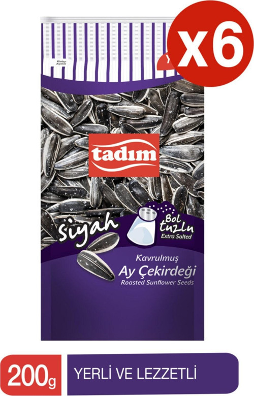 TADIM SİYAH BOL TUZLU AY ÇEKİRDEĞİ 200GR X 6 ADET