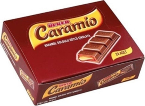 Caramio Karamel Dolgulu Sütlü Çikolata 8 Gr X 24'lü
