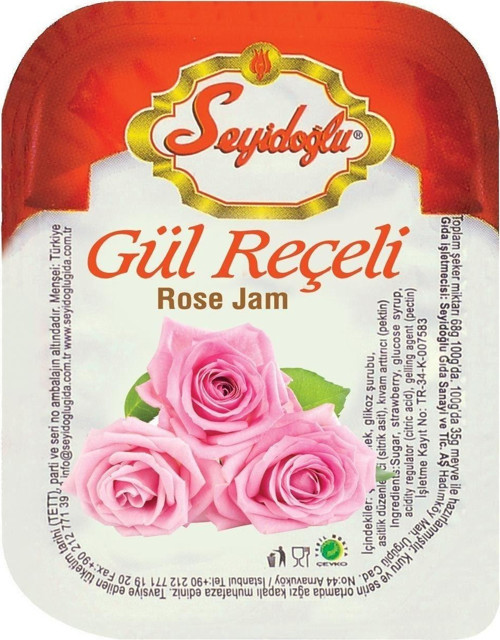 Kahvaltılık Gül Reçeli 15 gr Piknik Koli Içi (100 Adet)