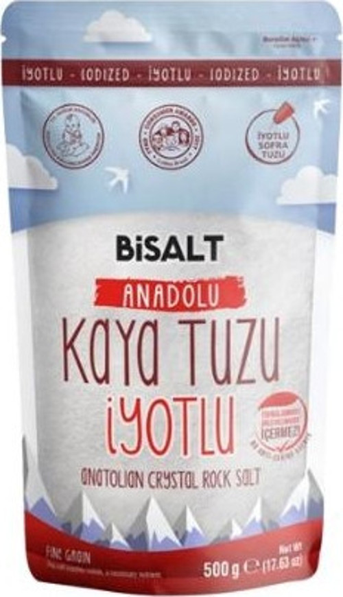 Anadolu Kaya Tuzu İyotlu 500 Gr. (24'lü)