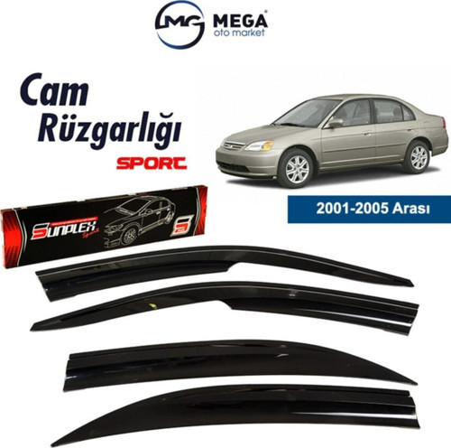 Honda Civic 2001-2005 Arası Mugen Cam Rüzgarlık